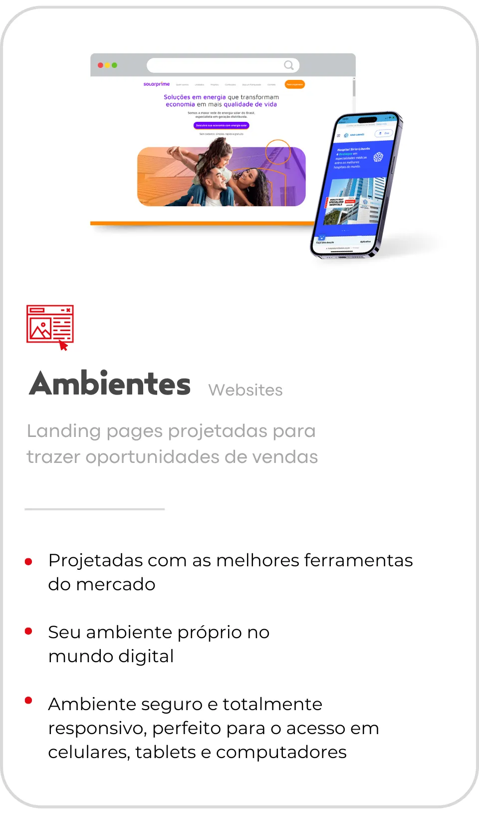 empresa de marketing criação de site website landing page
